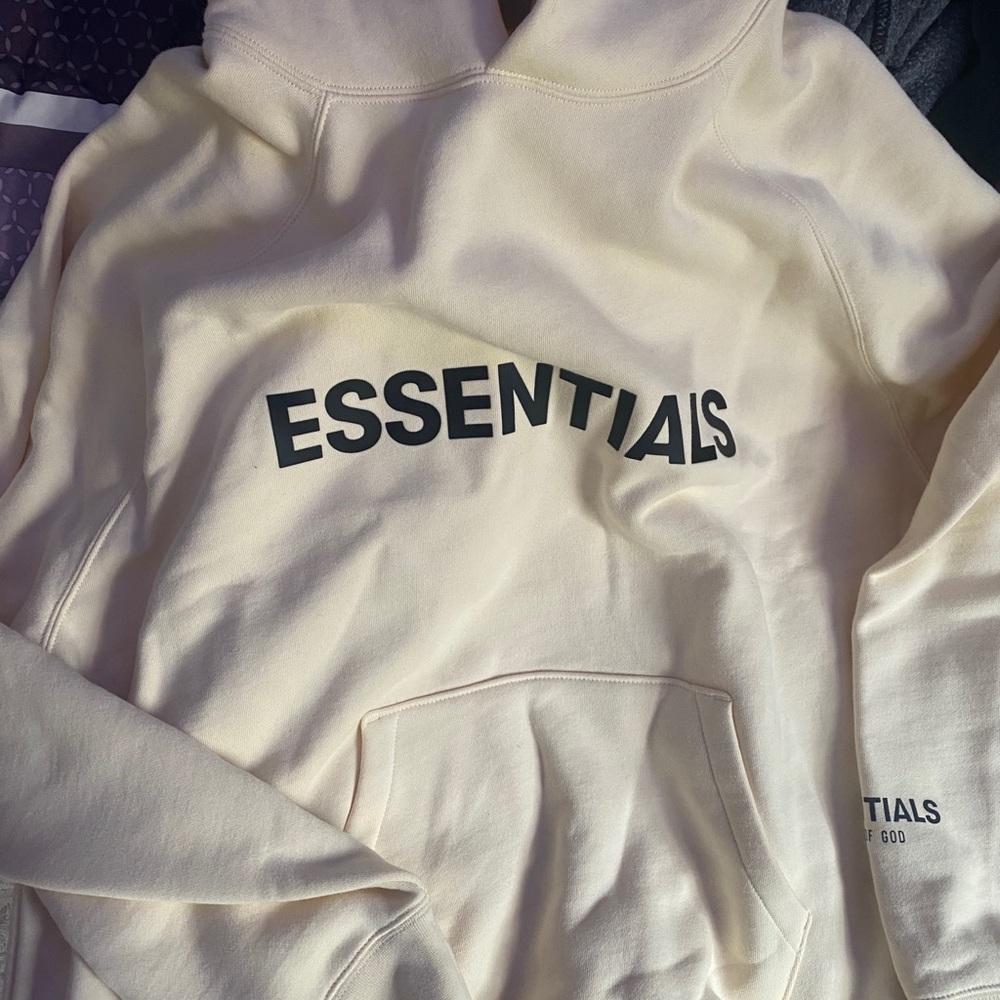 FOG essential cream hoodie